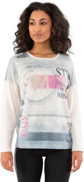 Gio Milano, Pullover " always on my mind " mit Strasssteinen