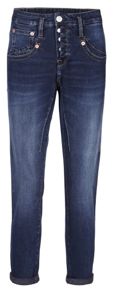 Herrlicher, Shyra Cropped Jeans mit halb verdeckter Knopfleise