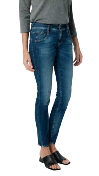 Herrlicher, Gila Slim Jeans aus Bio-Baumwolle