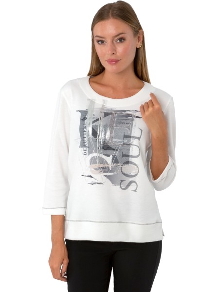 Estefania for woman, Pullover "Soul" mit Strasssteinen