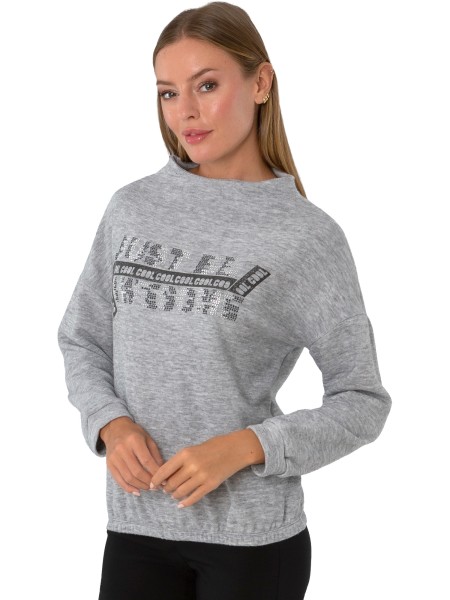 Estefania for woman, Pullover " Cool" mit Strasssteinen